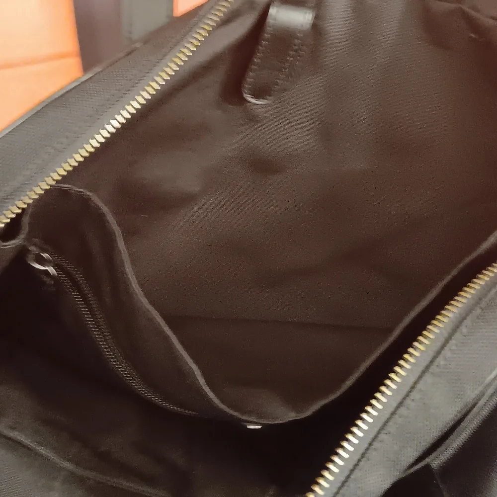 COACH MENS Case bag Black Cordura Leather Hamilton Brief Case Bag F31277 - Picture 6 of 6